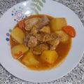 El cooksnap de Roberto marin diaz cuando hizo Estofado de patatas con magro de cerdo y champiñones.