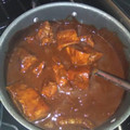 El cooksnap de janet cuando hizo Costillas de puerco con papas y mole.
