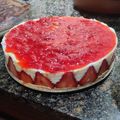 El cooksnap de Janet saez cuando hizo Cheesecake de frutillas.