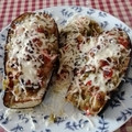 El cooksnap de Jose Luis Aranda cuando hizo Berenjena rellena de verduras.