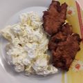 Andrea Kálóczy Cooksnap-ja, amikor elkészítette a(z) Csirkemell fokhagymakrémes bundában receptet.
