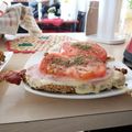 El cooksnap de Vivi Poli cuando hizo Milanesa Napolitana.