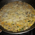 El cooksnap de Antonela Acuña cuando hizo Salsa de Hongos al verdeo para acompañar pastas o carnes.