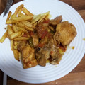 El cooksnap de Manu Silva cuando hizo Pollo en salsa de cebolla.