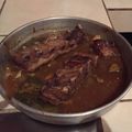 El cooksnap de Sandra Aguilar cuando hizo Costillas de cerdo BBQ.