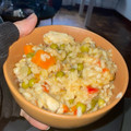 El cooksnap de Spike cuando hizo Arroz con pollo y verduras 🍚 🥕🌶️🍗.