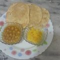 Mrs. Rashid's cooksnap of when they made Halwa puri channay tarkari.