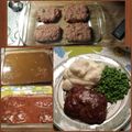 Olosaf's cooksnap of when they made Salisbury steak with gravy. Knock your socks off good. Simple..
