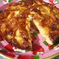 El cooksnap de María cuando hizo Torta de manzana 🍎 invertida con 1 solo huevo.