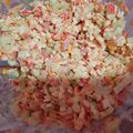 El cooksnap de Marcela Spínola cuando hizo Ensalada de Surimi.
