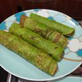 El cooksnap de Camila Reyes cuando hizo Panqueque de espinaca relleno de pollo y verdura.