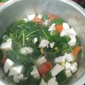 Cooksnap dari Raufaa untuk resep Sayur Bayam dengan Jagung Tahu