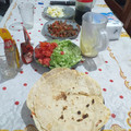 El cooksnap de Lucas Prado cuando hizo Tacos! (Carne, pollo, lechuga, tomate, choclo y huevo).