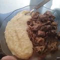 El cooksnap de Lucia Eaton cuando hizo Hígado con cebolla y puré.