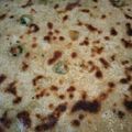 Meenakshi Verma's cooksnap of when they made Hari matar ka paratha with Hari dhaniya ki chutney.
