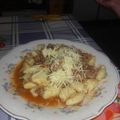 El cooksnap de Abigail cuando hizo Ñoquis a la bolognesa.