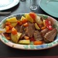 El cooksnap de Sergio Cordoba cuando hizo Colita de cuadril con verduras al horno.