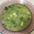 El cooksnap de Isabel Santos cuando hizo Salsa verde taquera con aguacate.