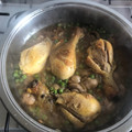 El cooksnap de Nerea Martinez Aguiar cuando hizo Pollo con champiñones y guisantes al curry.