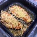 El cooksnap de Monica Sanchez Campins cuando hizo Berenjenas rellenas de atún, en microondas.