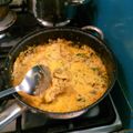 El cooksnap de Melissa Narvaez cuando hizo Pollo en salsa de champiñones.