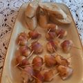 Cooksnap Przemek z czasów, kiedy przygotował Krewetki pieczone w boczku.