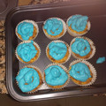 El cooksnap de Alba Cerezo Casas cuando hizo Cupcakes de arándanos keto con buttercream de queso (muffins o magdalenas).