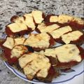 El cooksnap de julimuss cuando hizo Milanesa de berenjena a la napolitana.