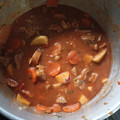 El cooksnap de Valeria Llanes cuando hizo Estofado de carne.