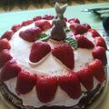 Hangyál Réka Cooksnap-ja, amikor elkészítette a(z) Mascarponés epertorta receptet.