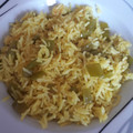 El cooksnap de Maribel cuando hizo Arroz basmati al curry con pimiento verde.