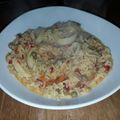 El cooksnap de Doris de Schwider cuando hizo Arroz con calamar.