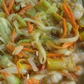 El cooksnap de Silvana Ruiz cuando hizo Spaghetti de calabacín con gambas estilo asiático.