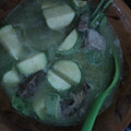 El cooksnap de Xitlaly cuando hizo Mole de olla verde.