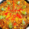 El cooksnap de Gonzalo San cuando hizo Arroz con conejo, alcachofas y verduritas de temporada.