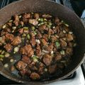 El cooksnap de Adela Monzón cuando hizo MONGOLIAN BEEF estilo P.F. CHANG.