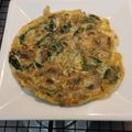 El cooksnap de Lola cuando hizo Tortilla de espinacas y champiñones.