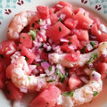 El cooksnap de doclauris cuando hizo Ceviche de gamba roja con sandía.