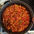 El cooksnap de Jose Alfonso cuando hizo Cazuela de garbanzos con chorizo y pasas en olla rápida.