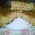 El cooksnap de Denise Vega de Quiroga cuando hizo Tortilla de papas rellena de jamón y queso 💋.