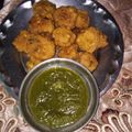 Deepti Kulshrestha's cooksnap of when they made Nariyal chana dal vada.