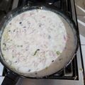 El cooksnap de pablo cuando hizo Spaghetti con salsa Parisién.