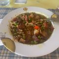 El cooksnap de Laura cuando hizo Arvejas o guisantes al estilo canario.