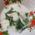 Cooksnap dari Ghatsa Olshop untuk resep Bayam Ayam Cincang Kuah Santan (Menu MPASI 1+)