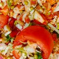 Shah Prity Shah Prity's cooksnap of when they made ફણગાવેલા મગ અને વેજીટેબલ સલાડ (Fangavela Moong Vegetable Salad Recipe In Gujarati).