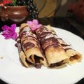 El cooksnap de Zaida TC @alquimiasfood cuando hizo Crepes de chocolate y Nutella fáciles.