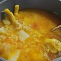 El cooksnap de Moni cuando hizo Caldo de pollo con arroz.