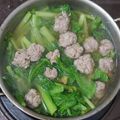 Cooksnap của Cau Hai khi họ làm theo món Canh cải xanh nấu mọc (giò sống)
