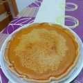 El cooksnap de cristina cuando hizo Pumpkin Pie.