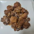 El cooksnap de Rut Borillo cuando hizo Albóndigas en salsa con champiñones.
